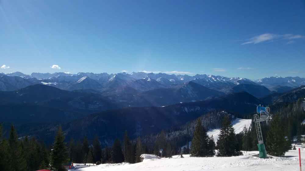 Aussicht vom Brauneck im Winter